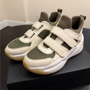 COPY - Michael Kors Kids' Cream and Green Sneakers